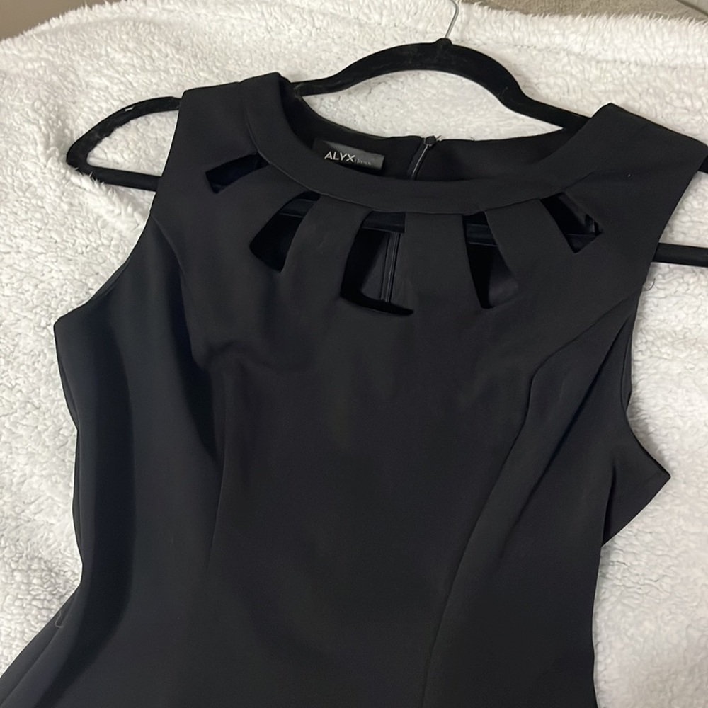 Black Dress with Cut-out Top
